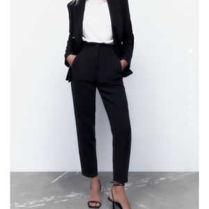 Zara high waisted pants - black